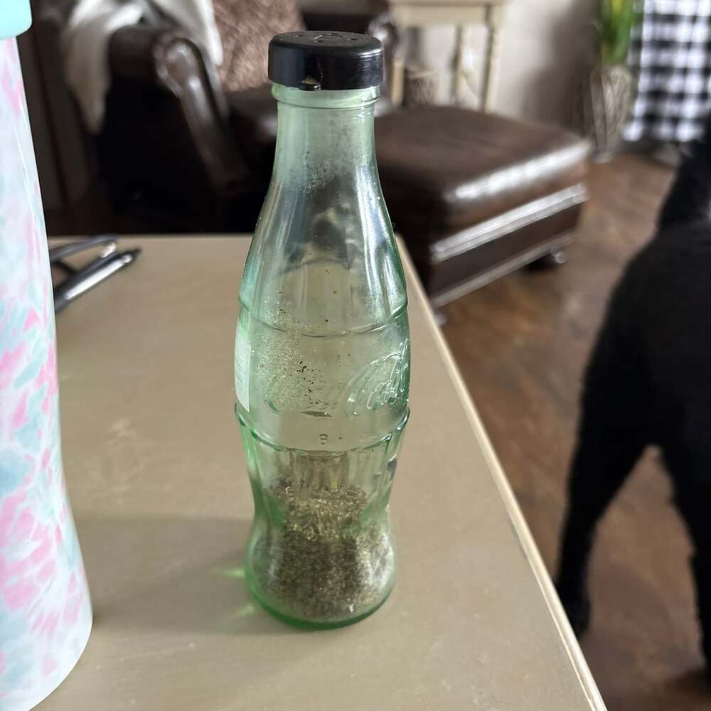 Vintage Coca Cola 8 oz Green Tint Bottle Brandon, MB on Bottom & Bonus Cap